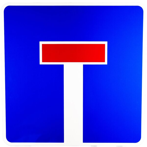 ORIGINAL Verkehrszeichen Nr 357 " Sackgasse " RA1 600 x 600 mm Verkehrszeichen