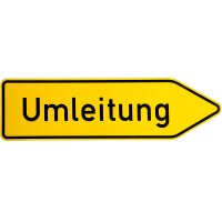 ORIGINAL Verkehrszeichen Nr 454 - 20 " Umleitungswegweiser rechtsweisend " RA1