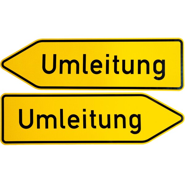 ORIGINAL Verkehrszeichen 454-40 " Umleitung doppelseitig " Strassenschild Schild