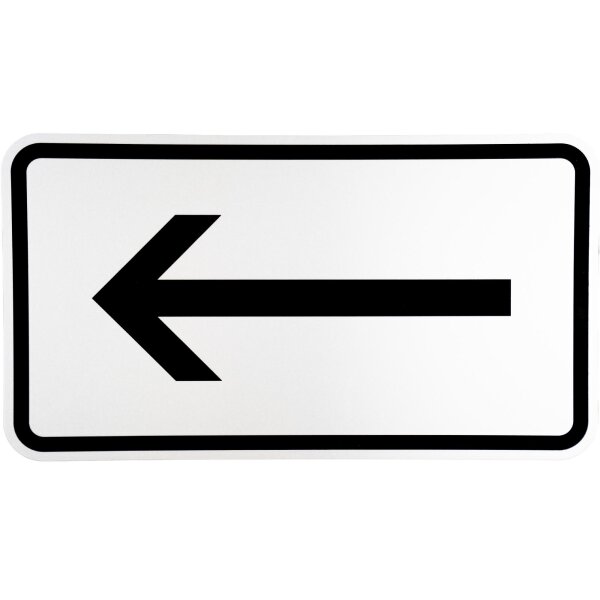 ORIGINAL Verkehrszeichen 1000-10 Richtungsangabe Links-weisend Strassen-schild
