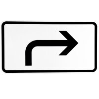 ORIGINAL Verkehrszeichen 1000-21 Vor-ankündigung rechts-weisend Strassen-schild
