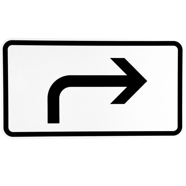 ORIGINAL Verkehrszeichen 1000-21 Vor-ankündigung Rechts-weisend Strassen-schild