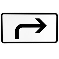 ORIGINAL Verkehrszeichen 1000-21 Vor-ankündigung Rechts-weisend Strassen-schild
