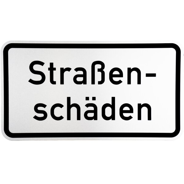 ORIGINAL Verkehrszeichen 1007-34 Straßenschäden Strassen-schild 330 x 600 mm RA1