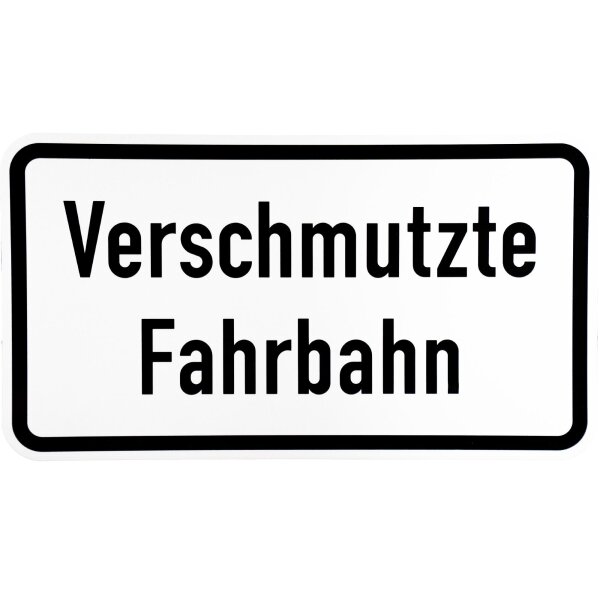 ORIGINAL Verkehrszeichen 1007-35 Verschmutzte Fahrbahn Strassen-schild 330 x 600