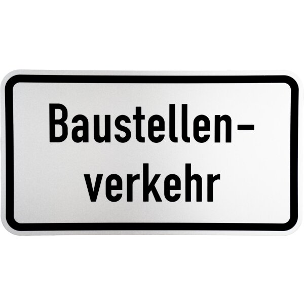 ORIGINAL Verkehrszeichen 1007-38 Baustellenverkehr Strassen-schild 330 x 600 RA1