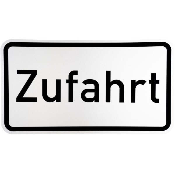 ORIGINAL Verkehrszeichen 1007-62 " Zufahrt " Strassen-schild 330 x 600 mm RA1