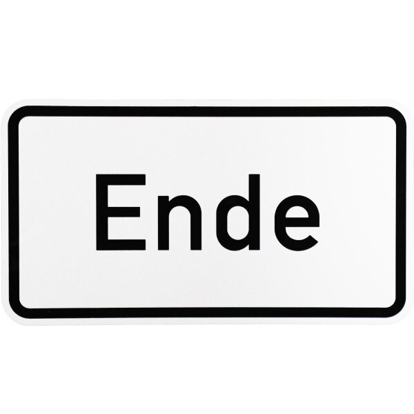 ORIGINAL Verkehrszeichen 1012-31 " Ende " Strassen-schild 1012 RA1 231 x 420 mm
