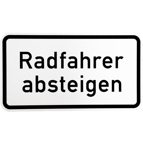 ORIGINAL Verkehrszeichen 1012-32 Radfahrer absteigen Strassen-schild 1012 RA1