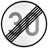 ORIGINAL Schild 278-30 Ende der zulässigen...