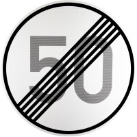 ORIGINAL Schild 278-50 Ende der zulässigen...