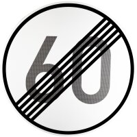ORIGINAL Schild 278-60 Ende der zulässigen...