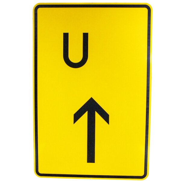 ORIGINAL VZ 455.1-30 Ankündigung-Fortsetzung Umleitung Vorankündigung geradeaus