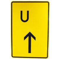 ORIGINAL VZ 455.1-30 Ankündigung-Fortsetzung Umleitung Vorankündigung geradeaus