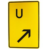ORIGINAL Schild 455.1-22 Umleitung hier rechts einordnen...