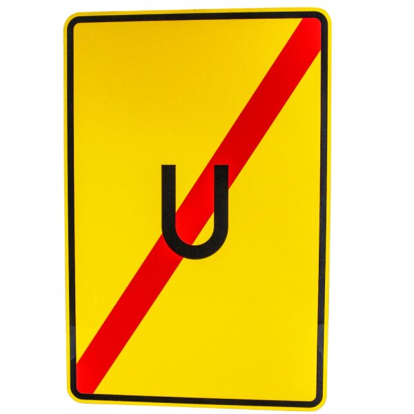 ORIGINAL Schild Verkehrszeichen 455.2 RA1 900 x 600 mm Ende der Umleitung StVO