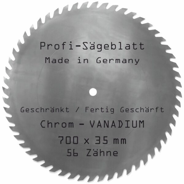 CV - Sägeblatt 700 x 35 mm 56 Zähne Chrom- Vanadium