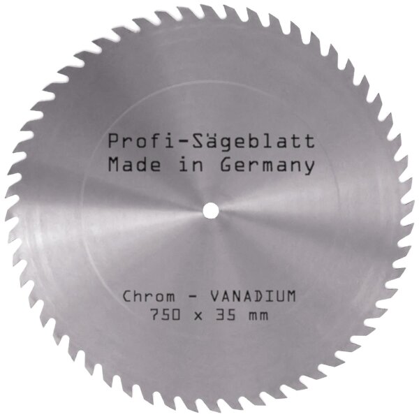 CV-Sägeblatt 750 x 35 mm 56CV Kreissägeblatt Krom Chrom Vanadium Sägeblatt