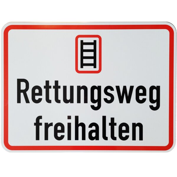 ORIGINAL Verkehrszeichen * Rettungsweg freihalten * 450x600 mm Folientyp 1