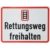 ORIGINAL Verkehrszeichen * Rettungsweg freihalten *...