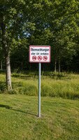 ORIGINAL Verkehrszeichen Übernachtungen aller Art verboten
