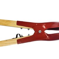 Erdlochausheber EXTRA LEICHT 14 cm Typ Maulwurf rot mit hochwertigen Holzstielen