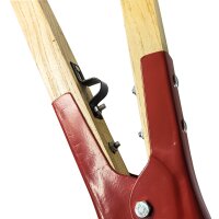Erdlochausheber EXTRA LEICHT 14 cm Typ Maulwurf rot mit hochwertigen Holzstielen
