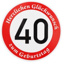 Verkehrszeichen Ende 30 km/h und Beginn 40 km/h mit...