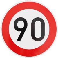 Verkehrszeichen Ende 80 km/h und Beginn 90 km/h nach StVO zum Geburtstag !