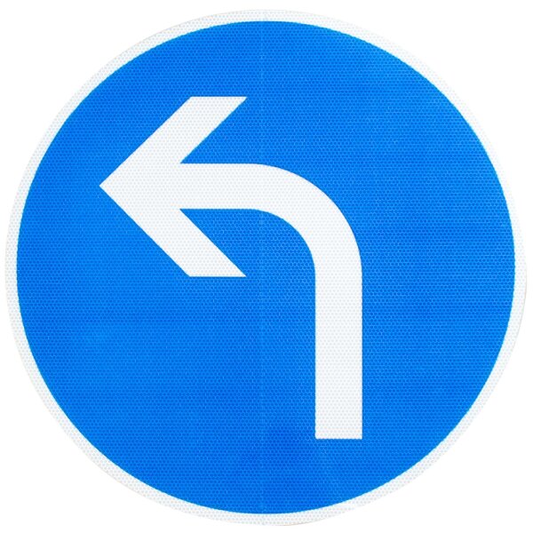 ORIGINAL Verkehrsschild 209-10 Vorgeschriebene Fahrtrichtung links RA2 600 mm