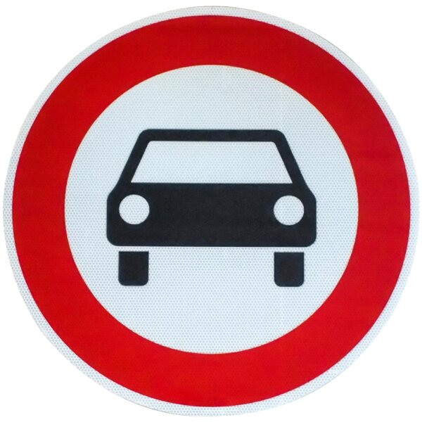ORIGINAL Verkehrsschild 251 Verbot für Kraftwagen und sonstige Kraftfahrzeuge