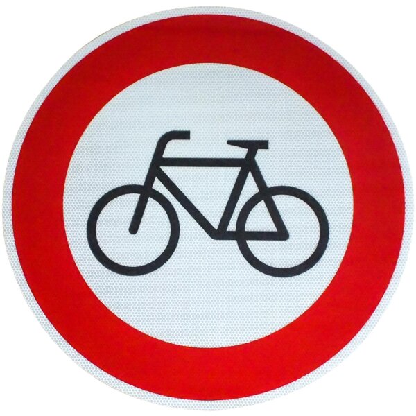 Original Verkehrszeichen Nr 254 Verbot für Radverkehr Strassenschild 600 mm RA2