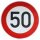 Original Verkehrsschild Nr. 274-50 50km/h 600 mm Ø Straßenschild Schilder RA2
