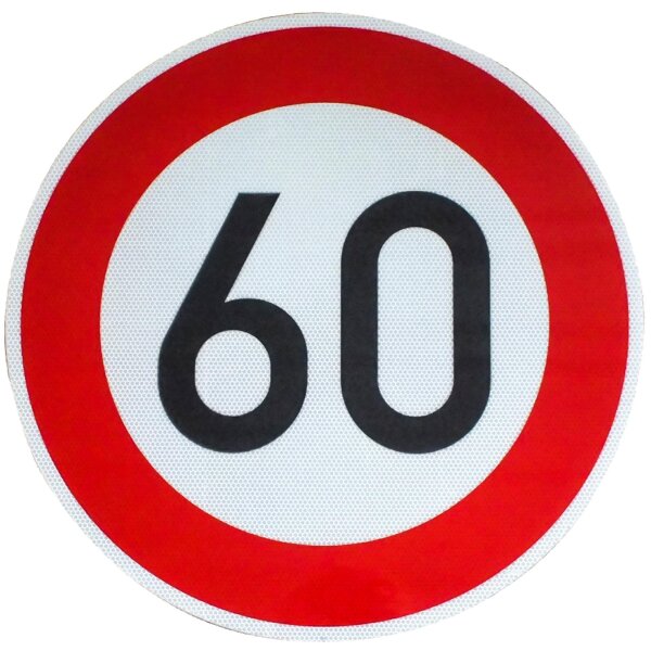 ORIGINAL Verkehrsschild Nr. 274-60 60km/h 600 mm Ø Straßenschild Schilder RA2