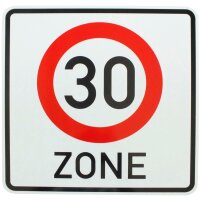 Verkehrszeichen Ende Zone 20 und Beginn 30 Zone nach StVO zum Geburtstag !
