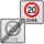 2 x originale Verkehrszeichen Ende 20 Zone 20 Zone