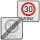 2 x originale Verkehrszeichen Ende 30 Zone 30 Zone nach StVO