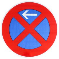 Original Verkehrsschild Nr. 283-10 600 mm Halteverbot rechts Straßenschild RA2