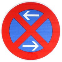 Original Verkehrszeichen Nr. 283-30 600 mm Ø Halteverbot mitte rechts Schild RA2