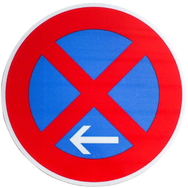 ORIGINAL Verkehrsschild Nr 283-11 Halteverbot Ende links 600 mm Schilder RA2