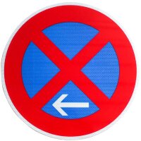 ORIGINAL Verkehrsschild Nr 283-11 Halteverbot Ende links...