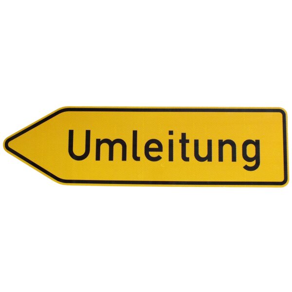 ORIGINAL Verkehrsschild Nr 454-10 " Umleitung links " RA2 Strassenschild Schild