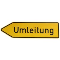 ORIGINAL Verkehrsschild Nr 454-10 " Umleitung links...