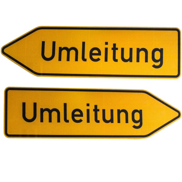 ORIGINAL Verkehrsschild 454-40 Umleitung doppelseitig Strassenschild Schild RA2