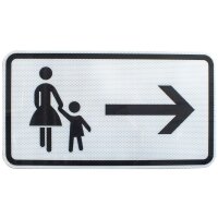 ORIGINAL Schild 1000-22 Fußgänger Gehweg...