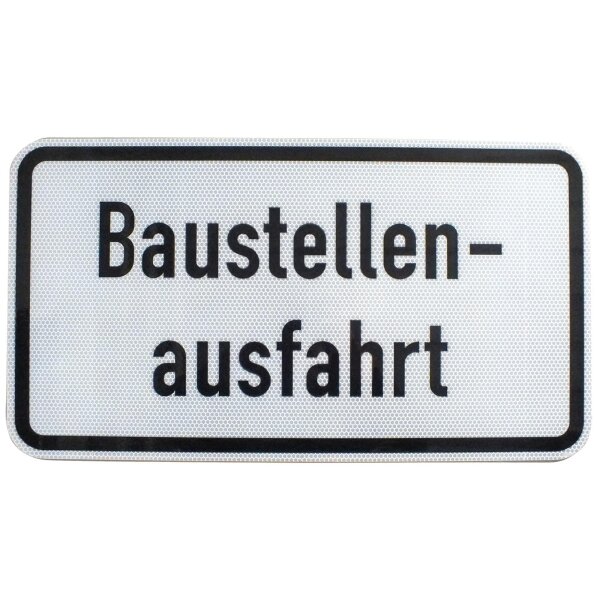 ORIGINAL Verkehrsschild 1007-33 Baustellenausfahrt Strassenschild RA2 330x600