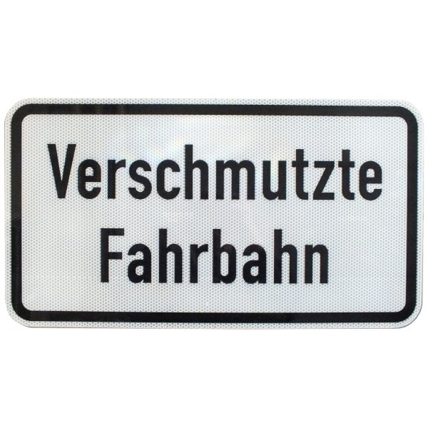 ORIGINAL Verkehrszeichen 1007-35 Verschmutzte Fahrbahn Strassenschild 330 x 600