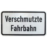 ORIGINAL Verkehrszeichen 1007-35 Verschmutzte Fahrbahn...