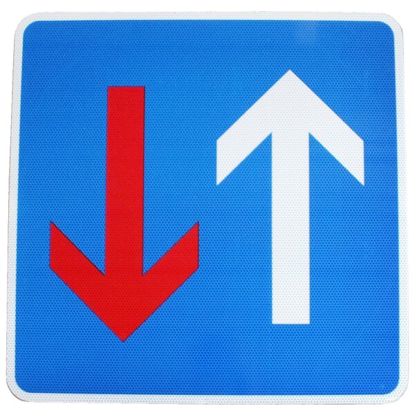ORIGINAL Verkehrszeichen Nr 308 Vorrang vor dem Gegenverkehr Straßenschild RA2