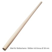 Stiel mit Konus 36 mmØ für Stoßscharre...